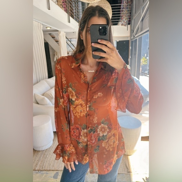 SHOW ME YOUR MUMU Carmela Top In Garden Harvest - Picture 5 of 8